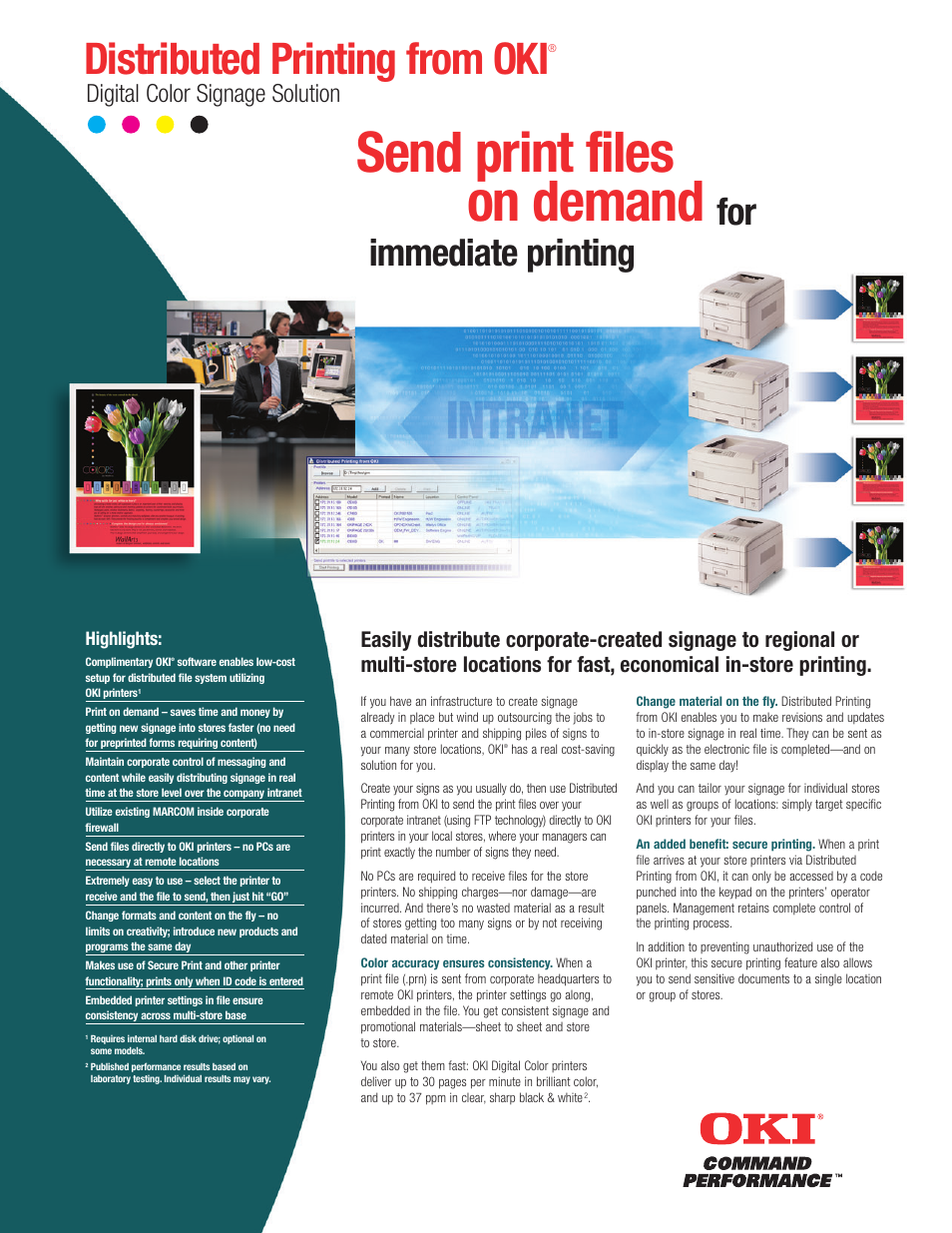 Oki B4000 Series User Manual | 2 pages