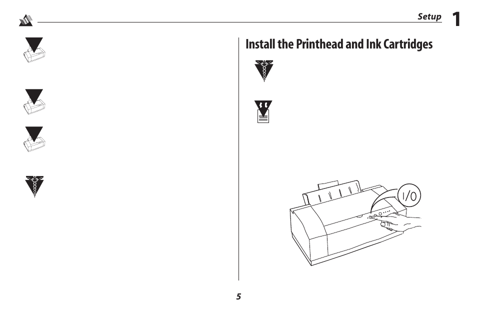 Install the printhead and ink cartridges | Oki 2500 User Manual | Page 11 / 80