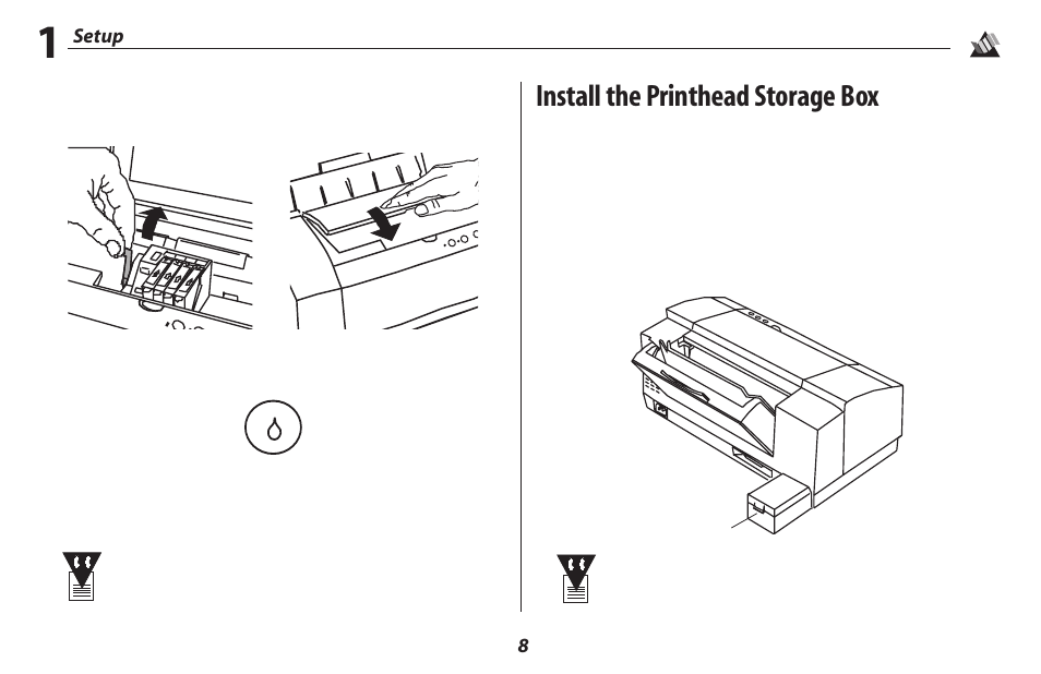 Install the printhead storage box | Oki 2500 User Manual | Page 14 / 80