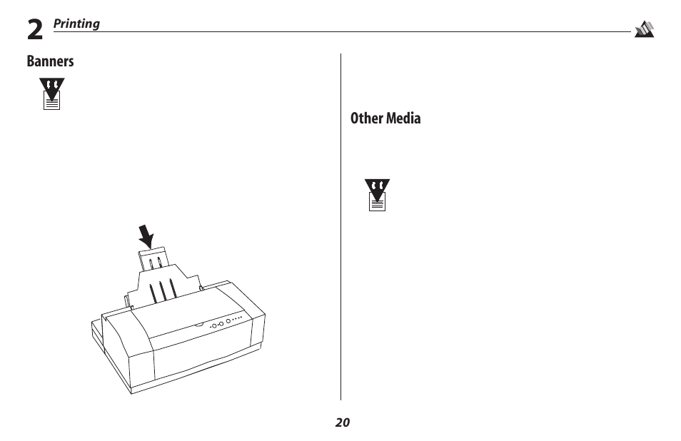 Banners, Other media | Oki 2500 User Manual | Page 26 / 80