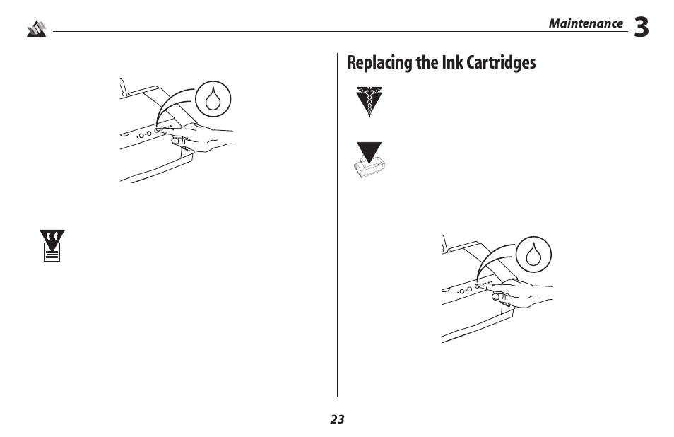 Replacing the ink cartridges | Oki 2500 User Manual | Page 29 / 80