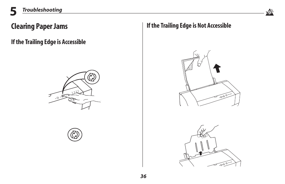Clearing paper jams | Oki 2500 User Manual | Page 42 / 80