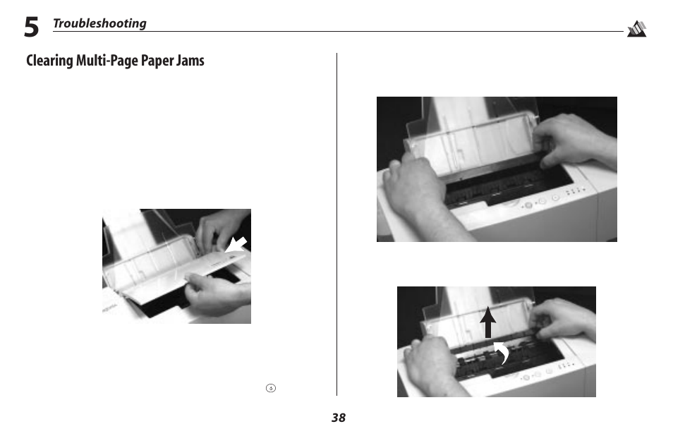 Clearing multi-page paper jams | Oki 2500 User Manual | Page 44 / 80