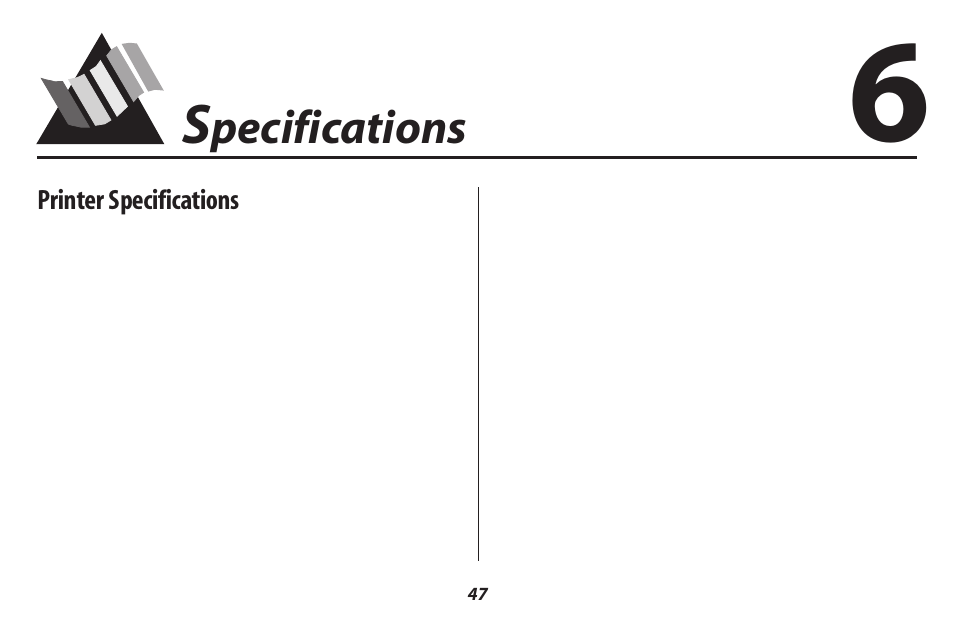 Pecifications, Printer specifications | Oki 2500 User Manual | Page 53 / 80