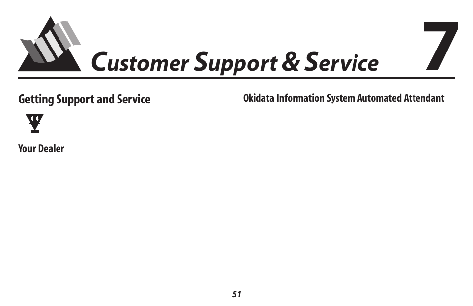 Ustomer, Upport, Ervice | Oki 2500 User Manual | Page 57 / 80