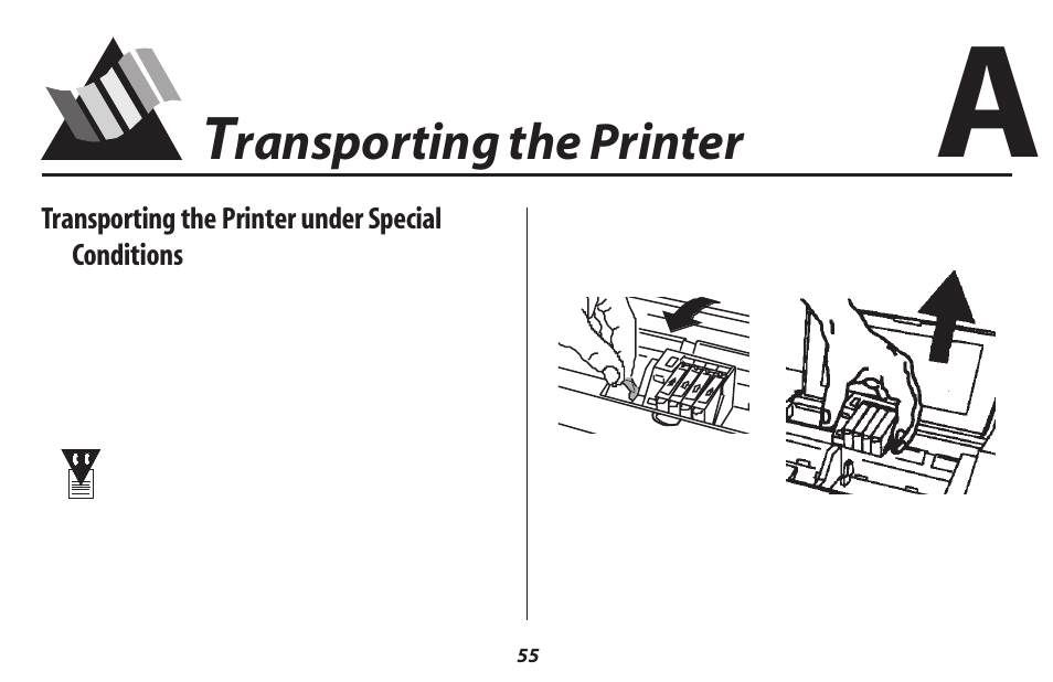 Ransporting the printer | Oki 2500 User Manual | Page 61 / 80