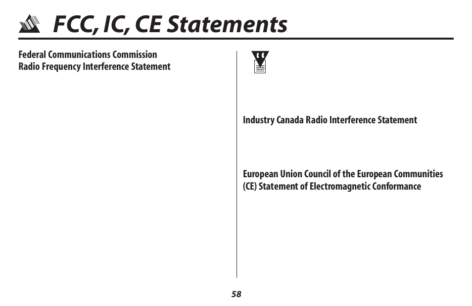 Fcc, ic, ce statements | Oki 2500 User Manual | Page 64 / 80