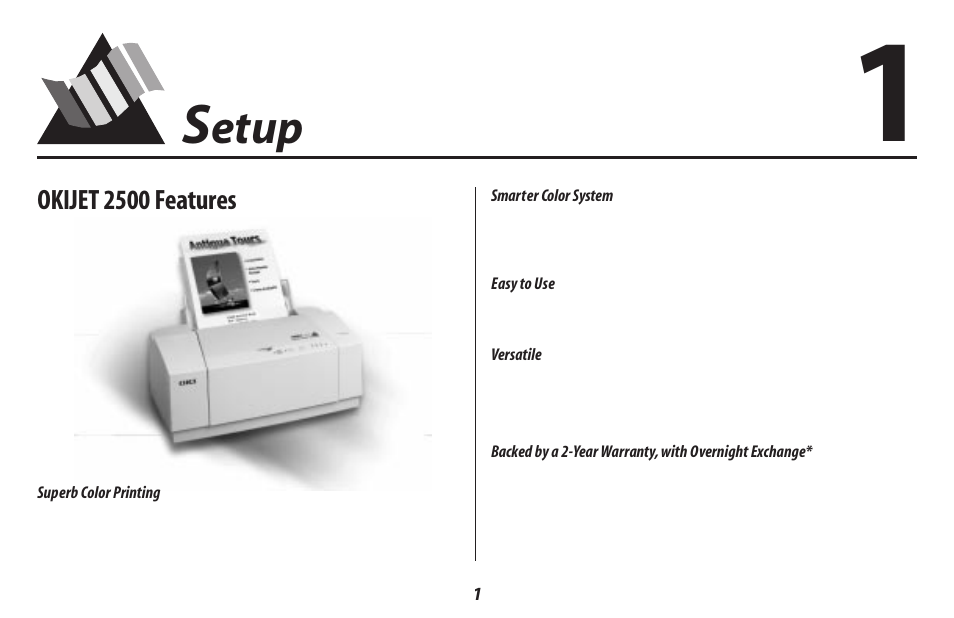 Etup | Oki 2500 User Manual | Page 7 / 80
