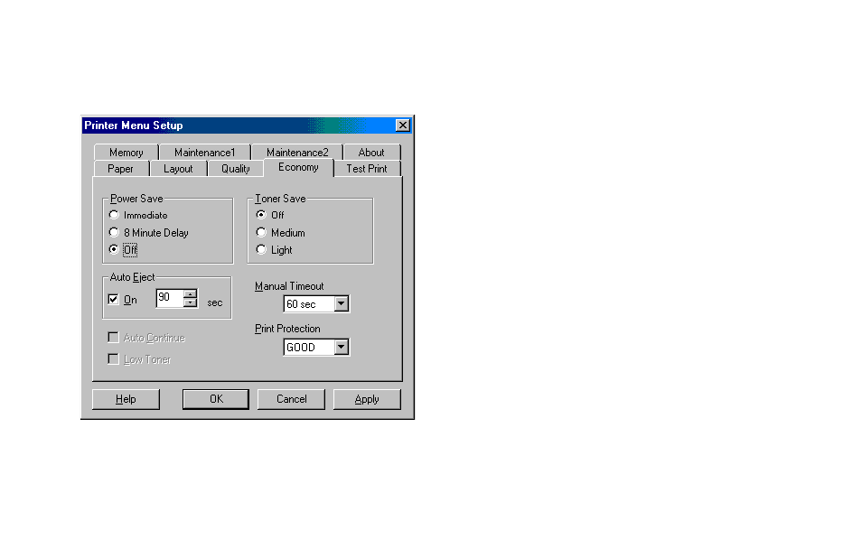 Printing the menu, Maintenance menu, Using special print media | Printing, Menu | Oki 10e User Manual | Page 16 / 46