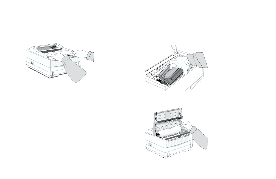 Exit jam (top bin), Feed jam | Oki 10e User Manual | Page 30 / 46