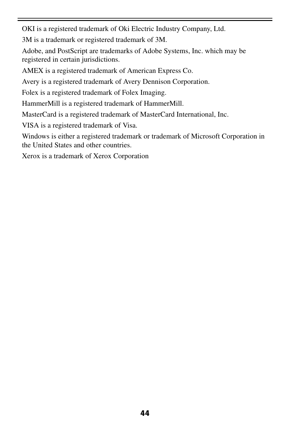 Oki 2024 User Manual | Page 45 / 45