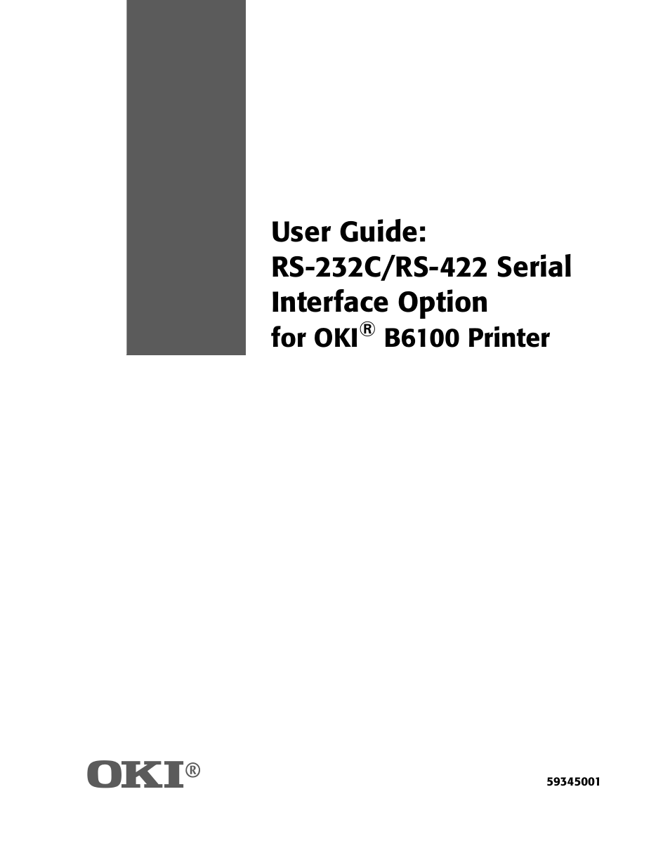 Oki RS-422 User Manual | 24 pages