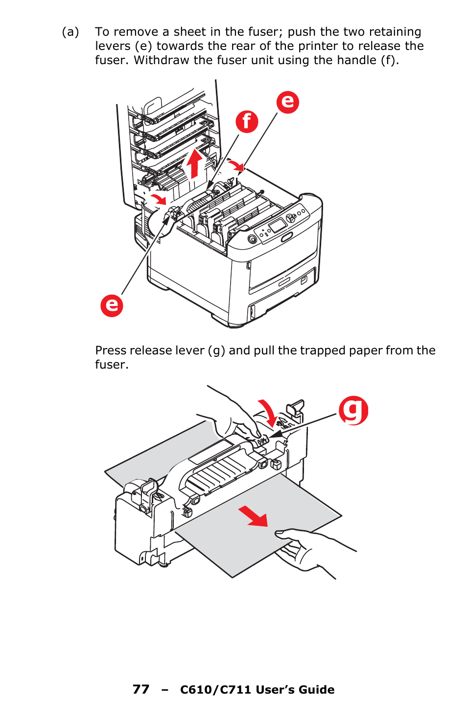 Ef e | Oki C610 User Manual | Page 77 / 109