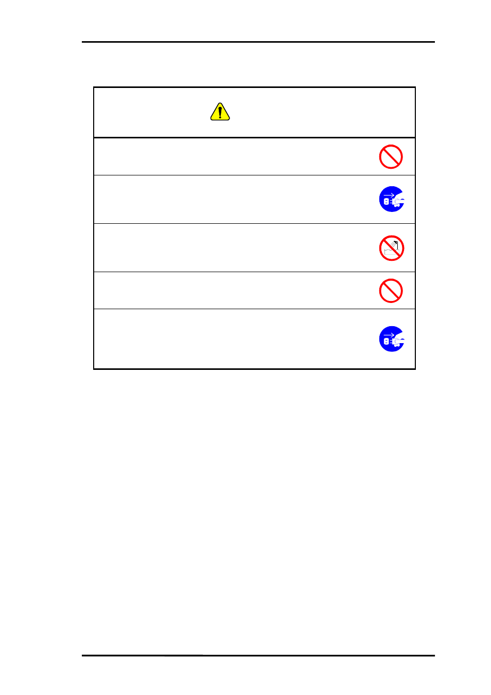 Warning | Oki JOB60851 User Manual | Page 11 / 67