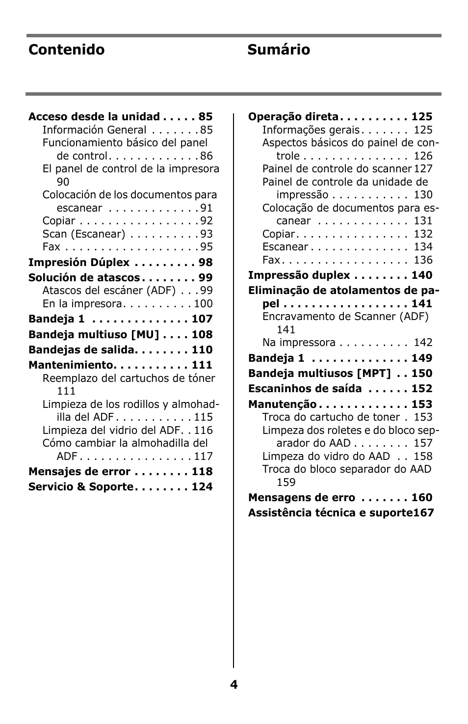 Oki C5550 MFP User Manual | Page 4 / 167