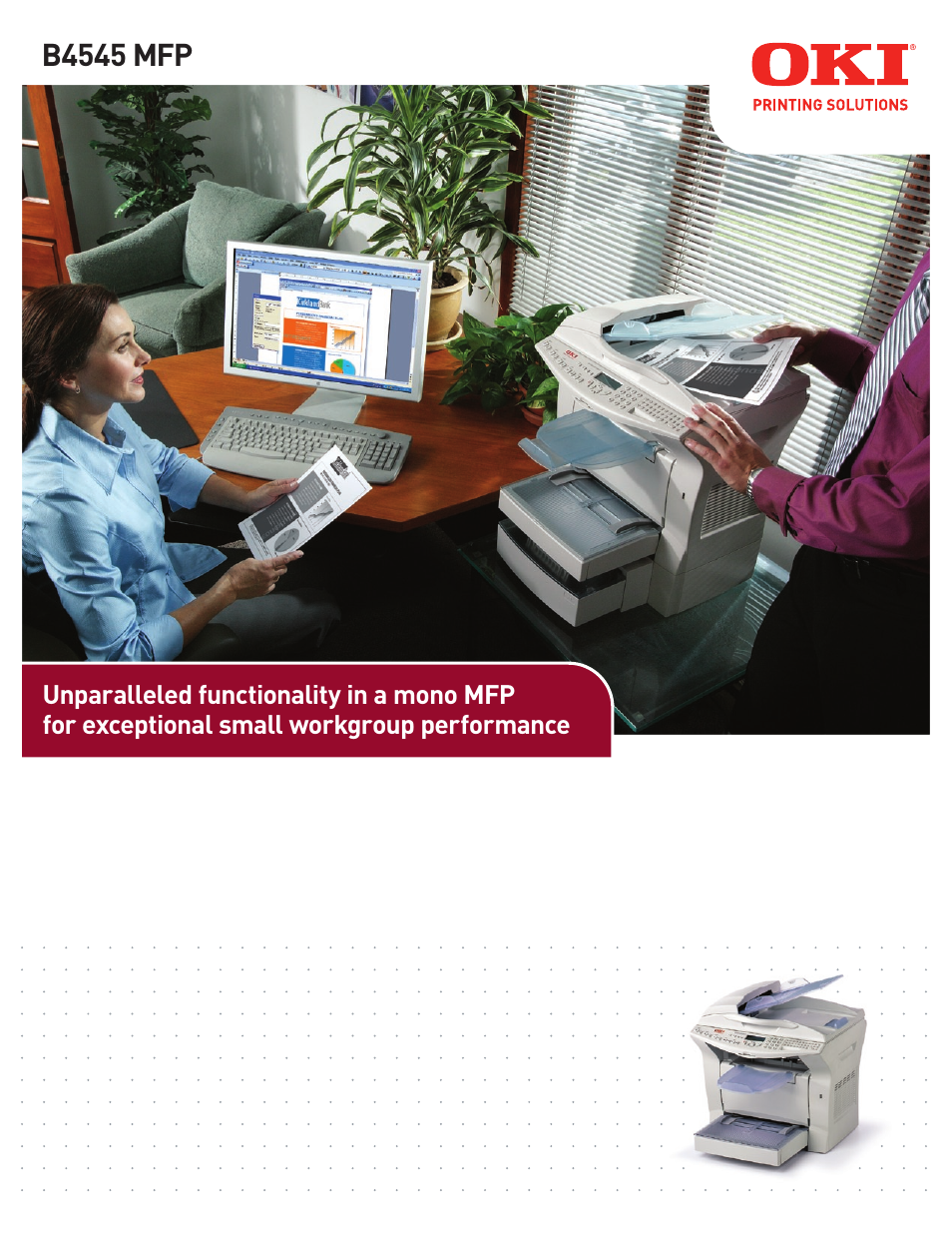 Oki B 4545 MFP User Manual | 4 pages