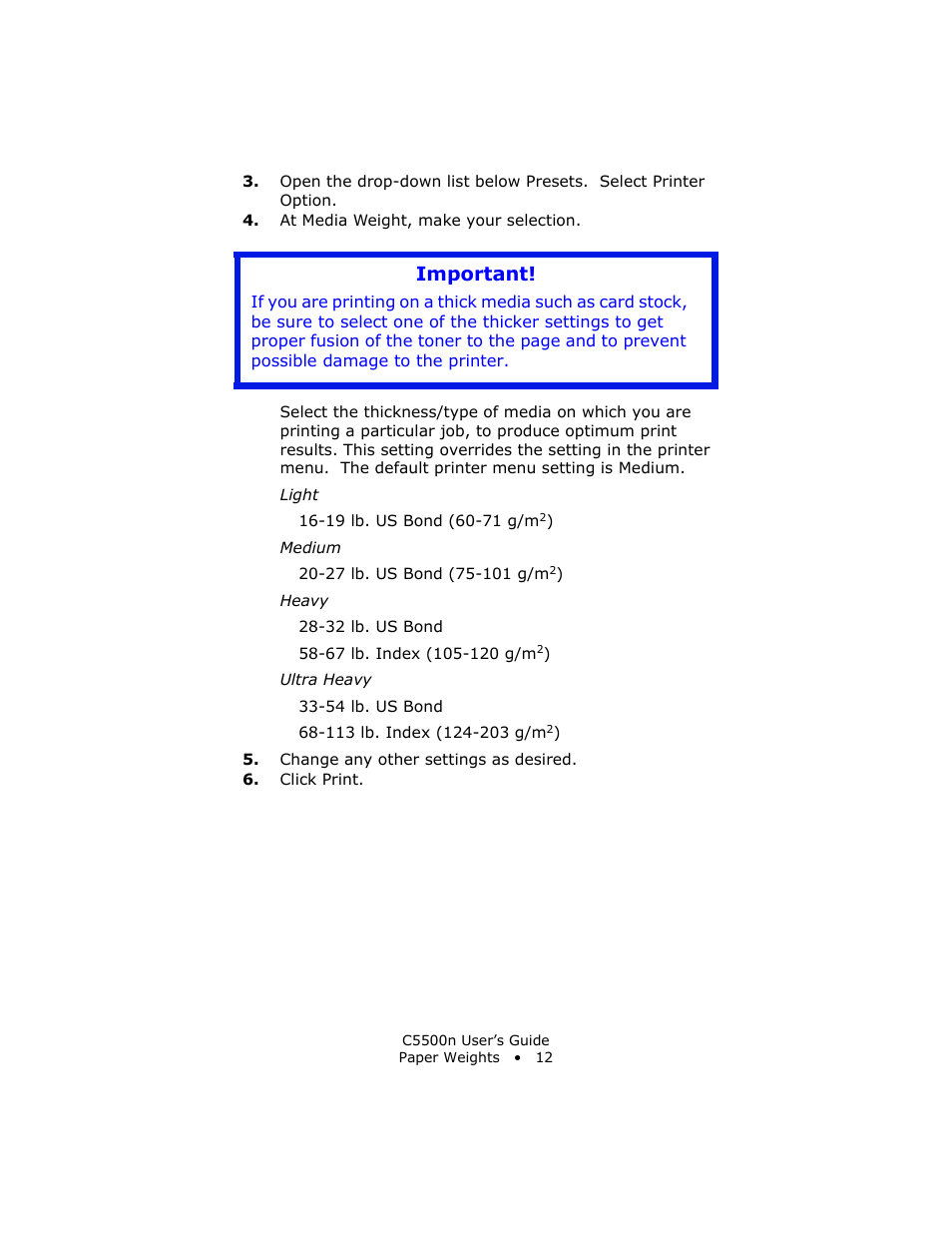 Important | Oki C 5500n User Manual | Page 12 / 250