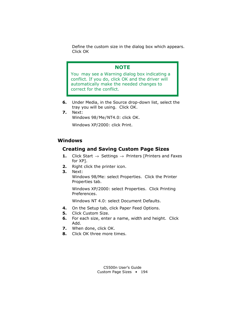 Oki C 5500n User Manual | Page 194 / 250