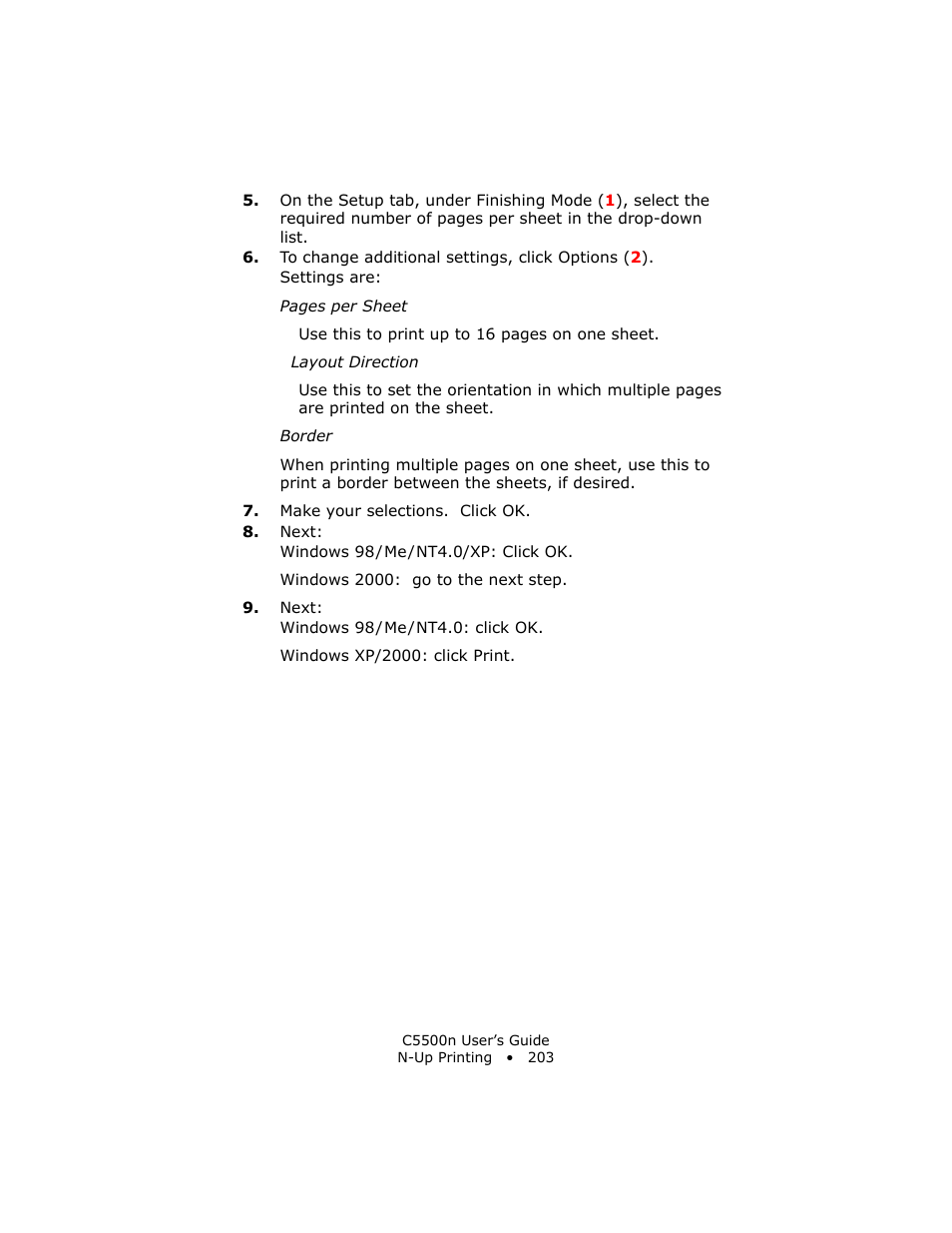 Oki C 5500n User Manual | Page 203 / 250