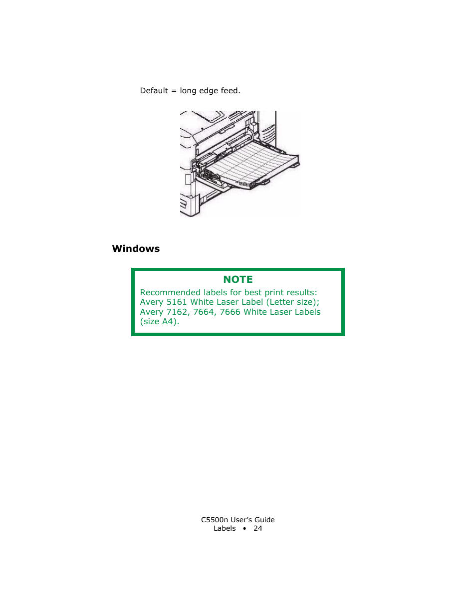 Windows | Oki C 5500n User Manual | Page 24 / 250