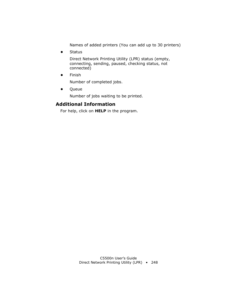 Additional information | Oki C 5500n User Manual | Page 248 / 250