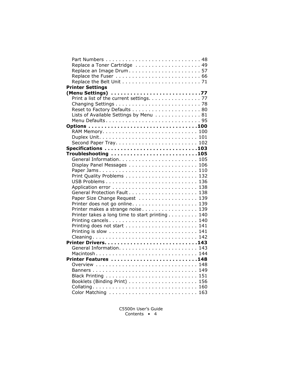 Oki C 5500n User Manual | Page 4 / 250