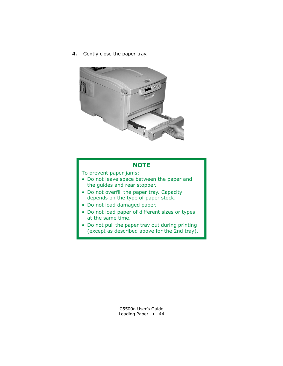 Oki C 5500n User Manual | Page 44 / 250