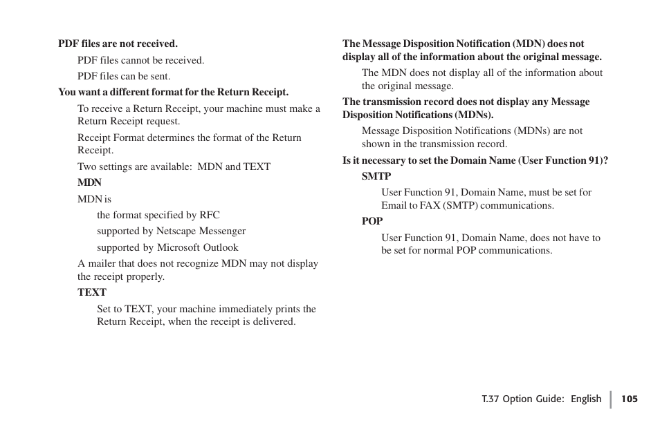 Oki FAX 5780 User Manual | Page 105 / 114
