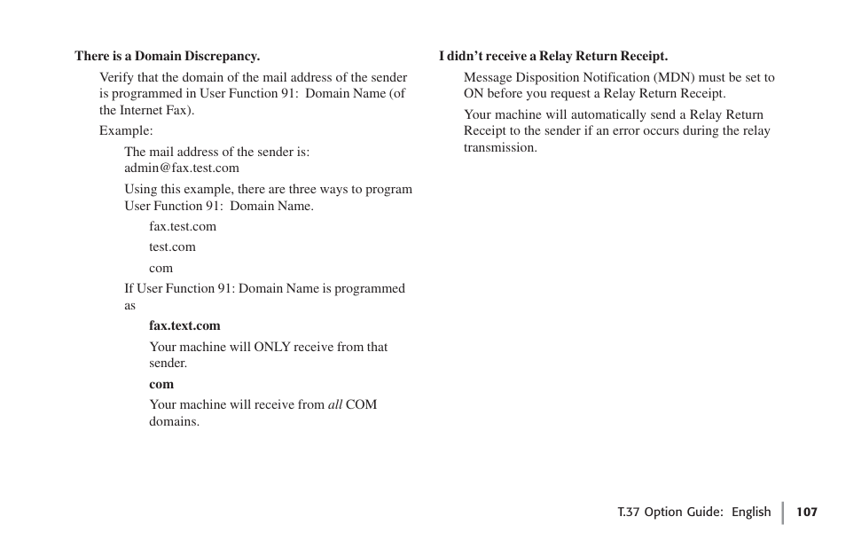 Oki FAX 5780 User Manual | Page 107 / 114
