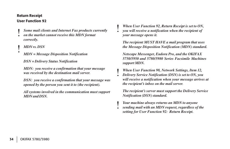 Oki FAX 5780 User Manual | Page 34 / 114
