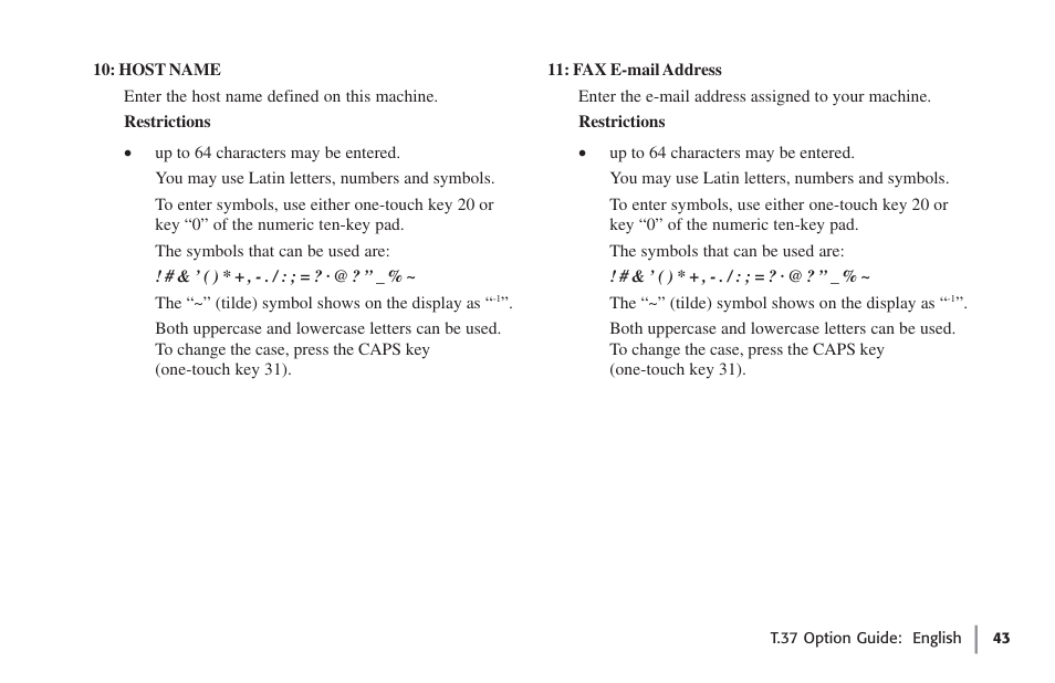 Oki FAX 5780 User Manual | Page 43 / 114