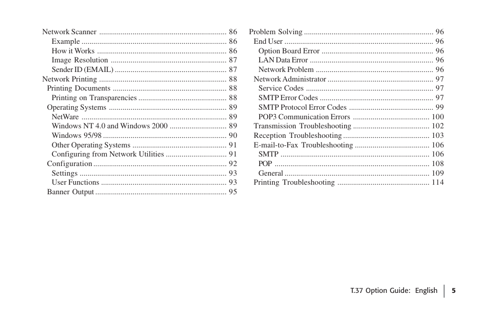 Oki FAX 5780 User Manual | Page 5 / 114