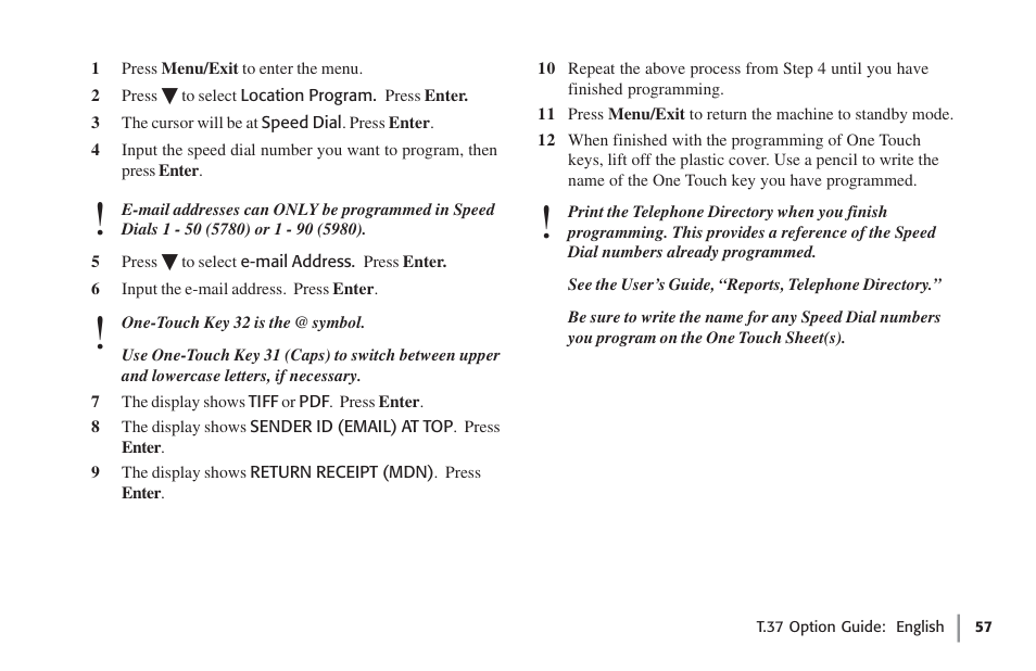 Oki FAX 5780 User Manual | Page 57 / 114