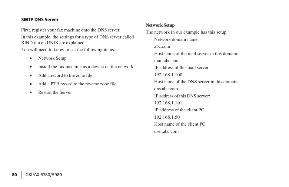 Oki FAX 5780 User Manual | Page 80 / 114