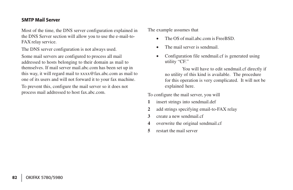 Oki FAX 5780 User Manual | Page 82 / 114