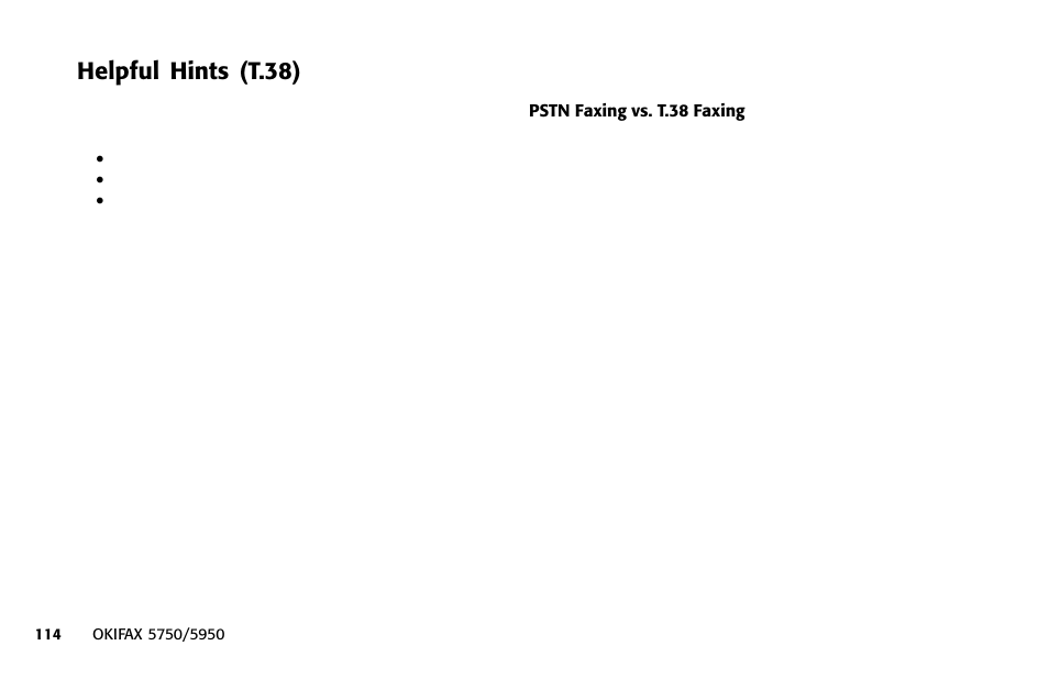 Helpful hints (t.38) | Oki 5950 User Manual | Page 124 / 171