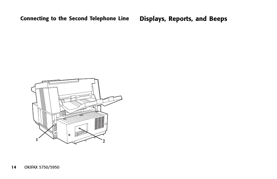 Displays, reports, and beeps | Oki 5950 User Manual | Page 24 / 171