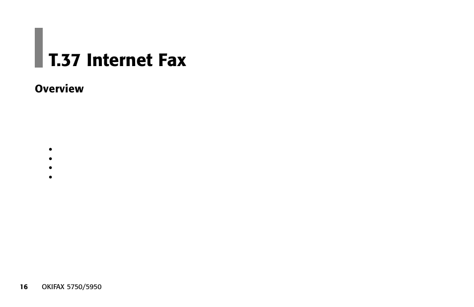 Overview, T.37 internet fax | Oki 5950 User Manual | Page 26 / 171