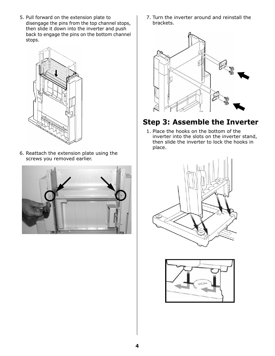 Step 3: assemble the inverter | Oki 58374501 User Manual | Page 4 / 8
