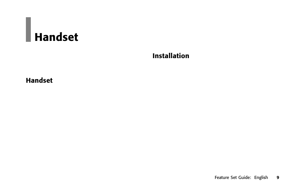Overview, Handset | Oki 5750 User Manual | Page 19 / 171