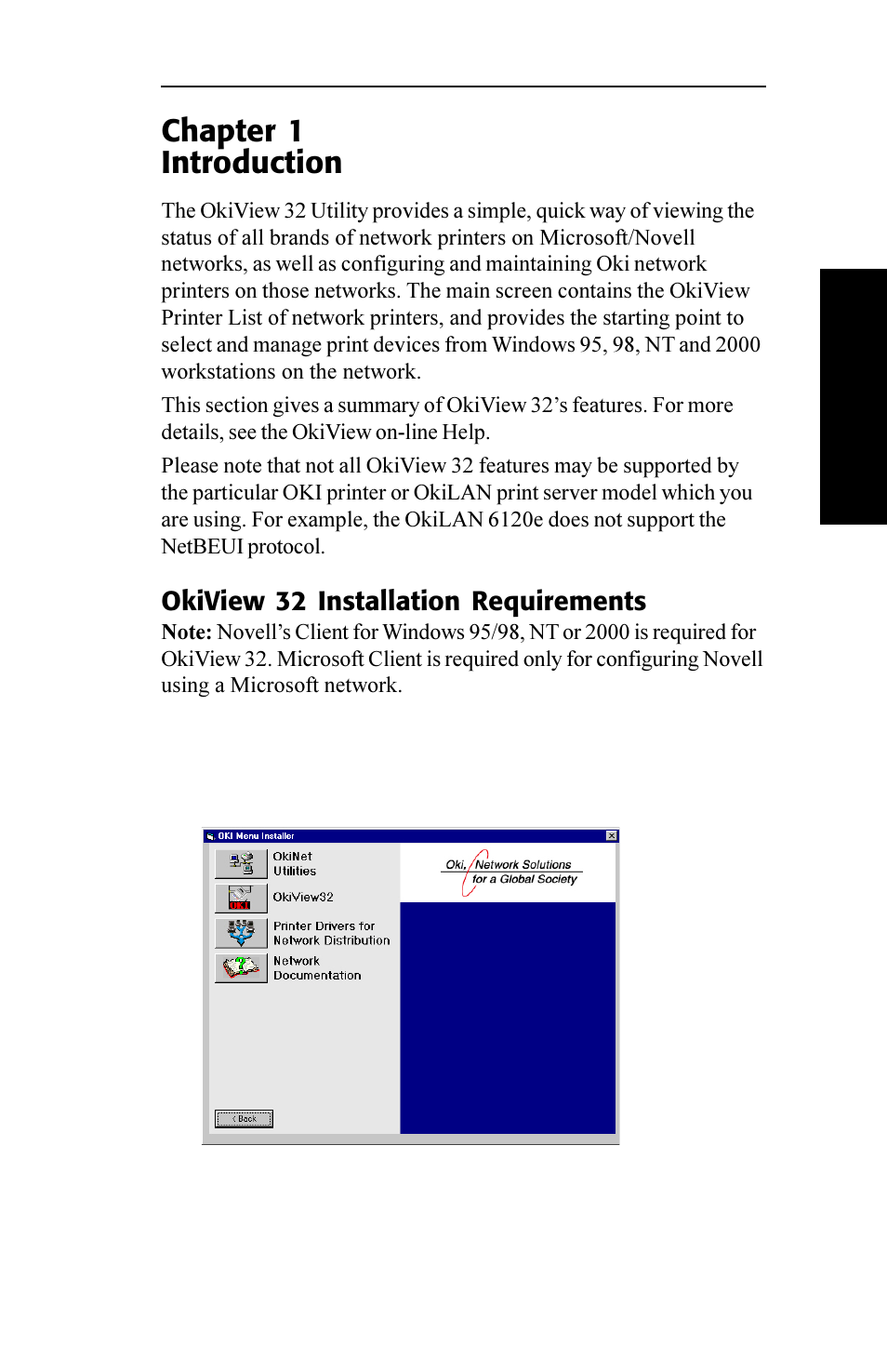 Introduction, Chapter 1 introduction | Oki 6120E User Manual | Page 211 / 222
