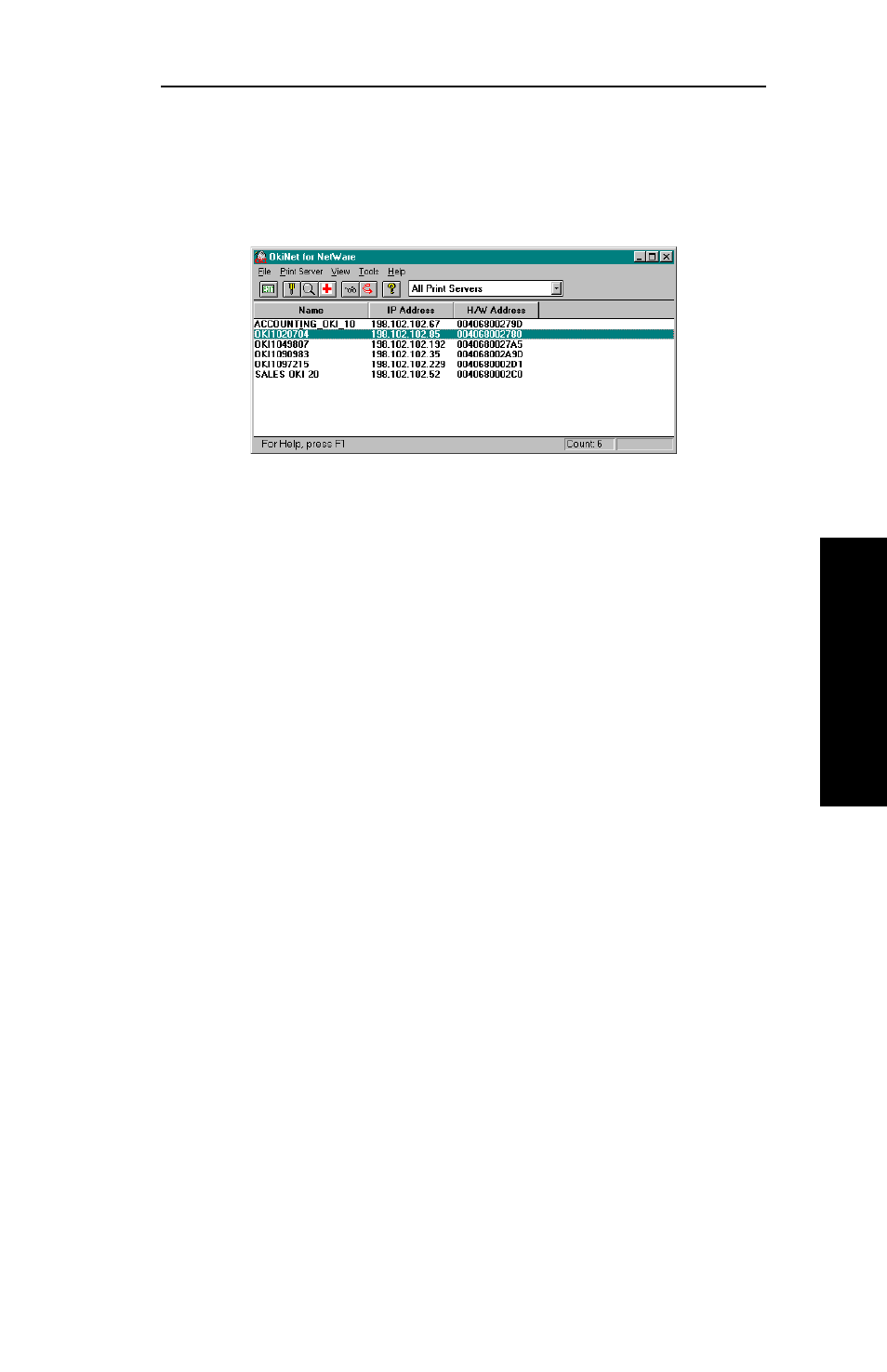 Running okinet for netware | Oki 6120E User Manual | Page 55 / 222