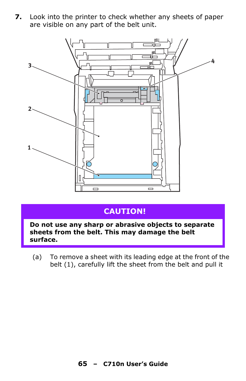 Caution | Oki C710n User Manual | Page 65 / 101