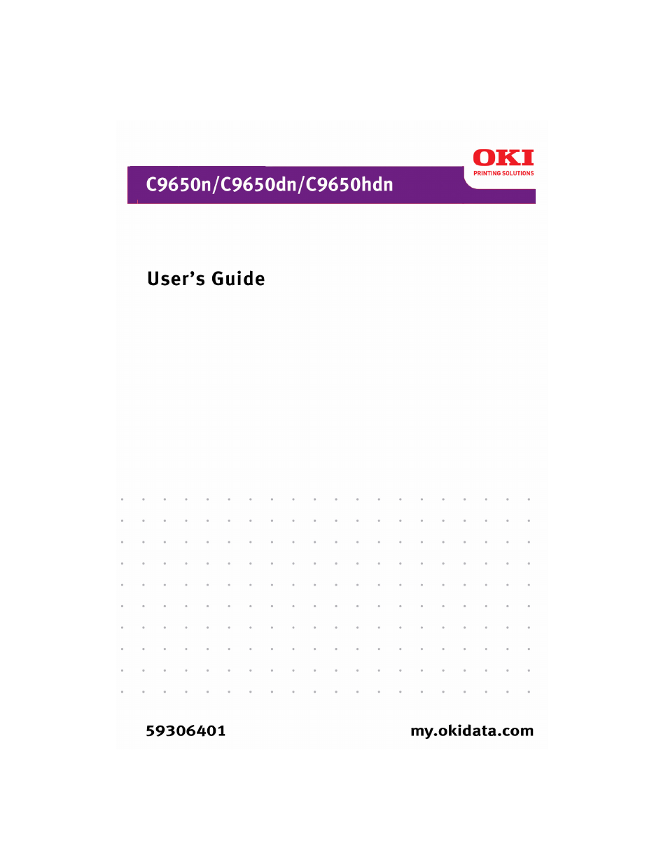 Oki C 9650dn User Manual | 126 pages