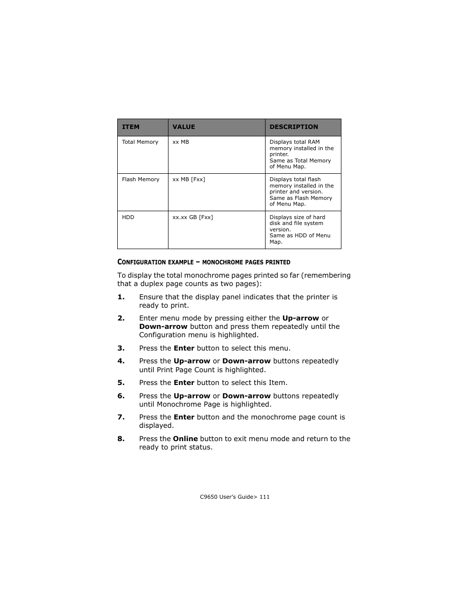 Printed | Oki C 9650dn User Manual | Page 111 / 126