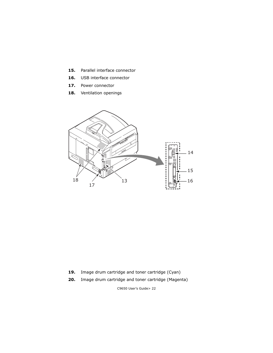 Oki C 9650dn User Manual | Page 22 / 126