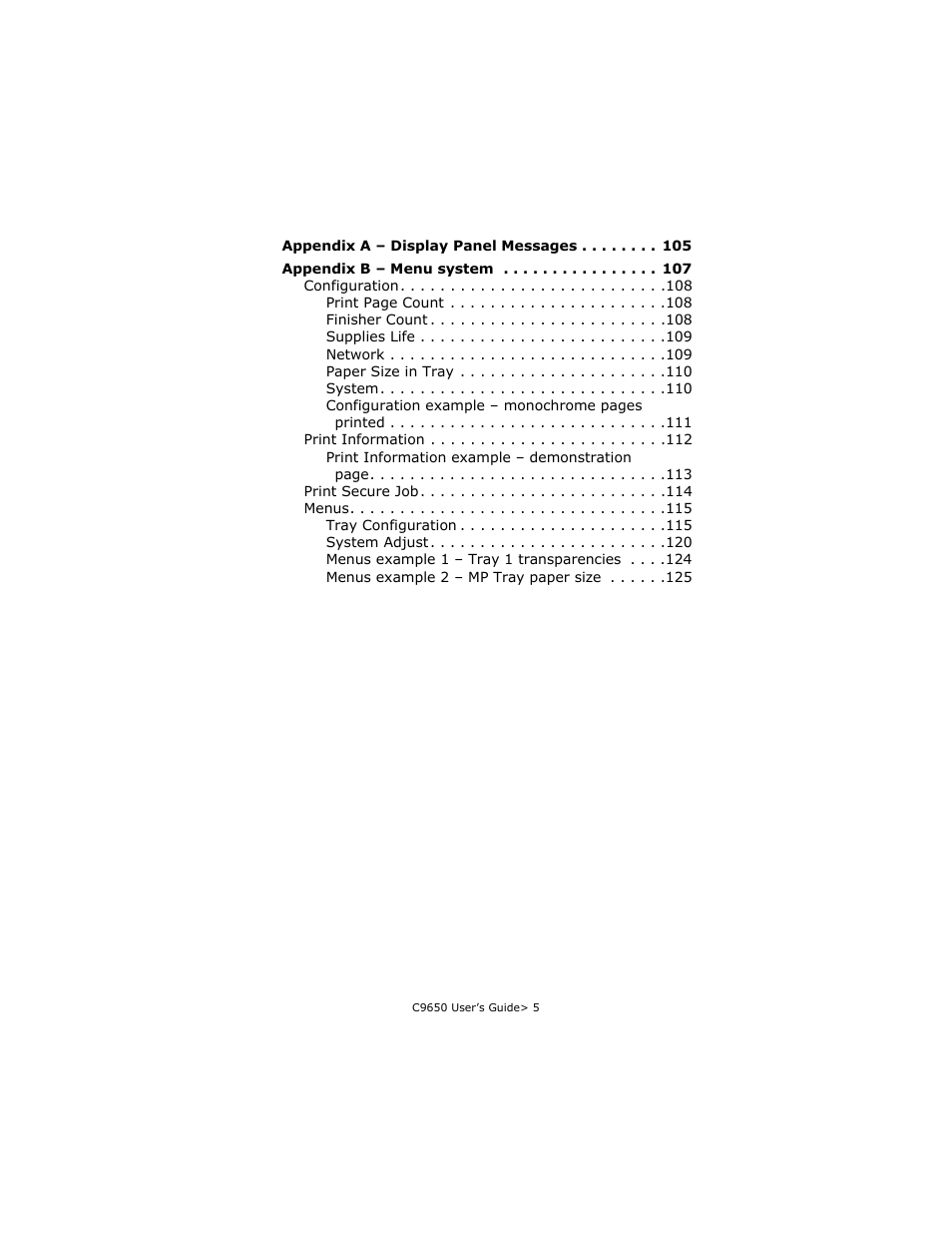 Oki C 9650dn User Manual | Page 5 / 126