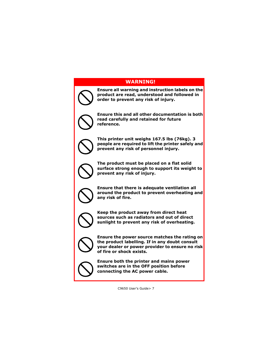 Oki C 9650dn User Manual | Page 7 / 126