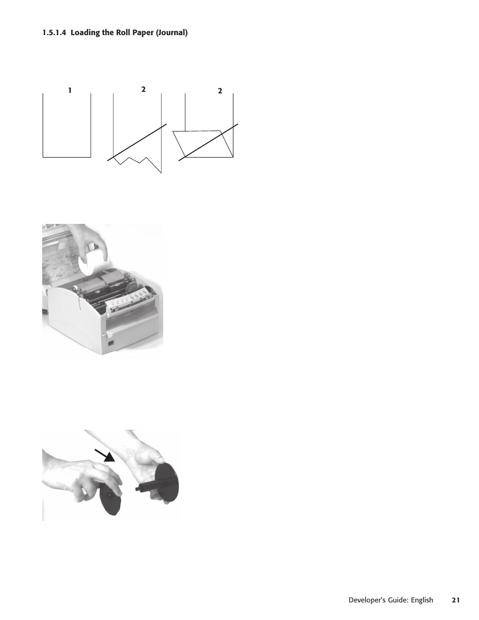 4 loading the roll paper (journal) | Oki POS 425D User Manual | Page 21 / 137