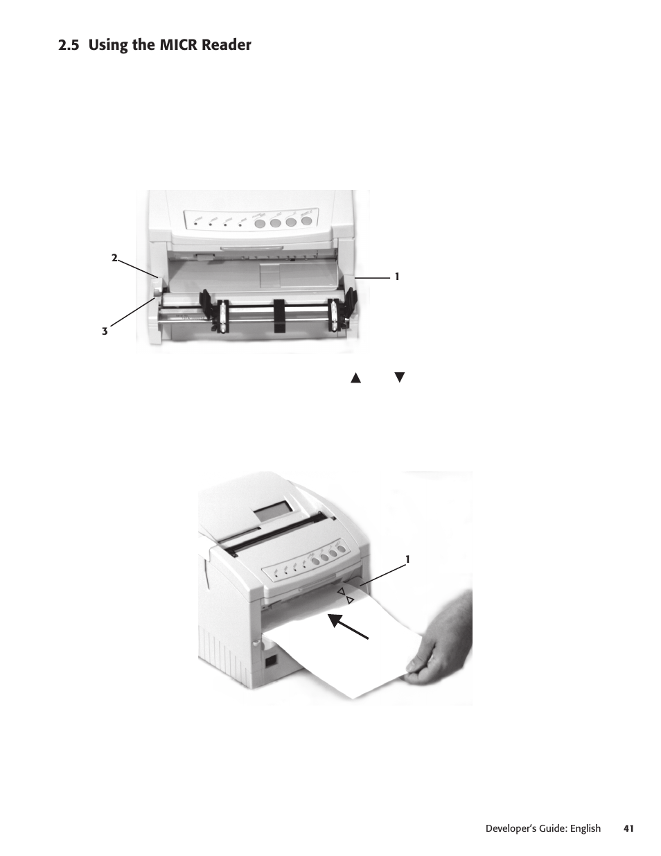 5 using the micr reader | Oki POS 425D User Manual | Page 41 / 137